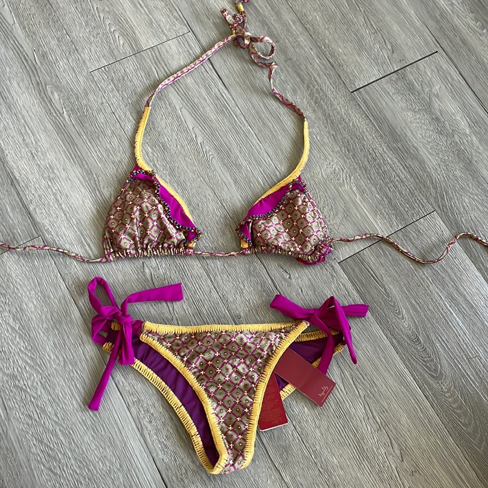 Tigerlily Purple and Yellow Bikini